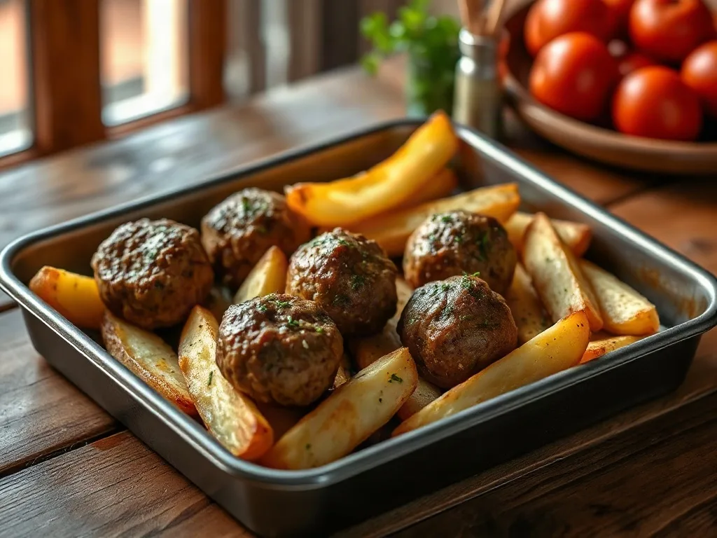 Fırında Patatesli Köfte