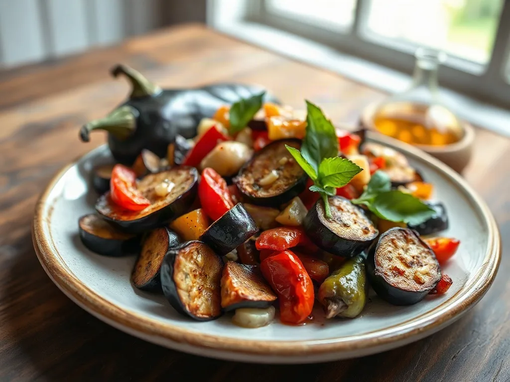 Közlenmiş Patlıcan Salatası
