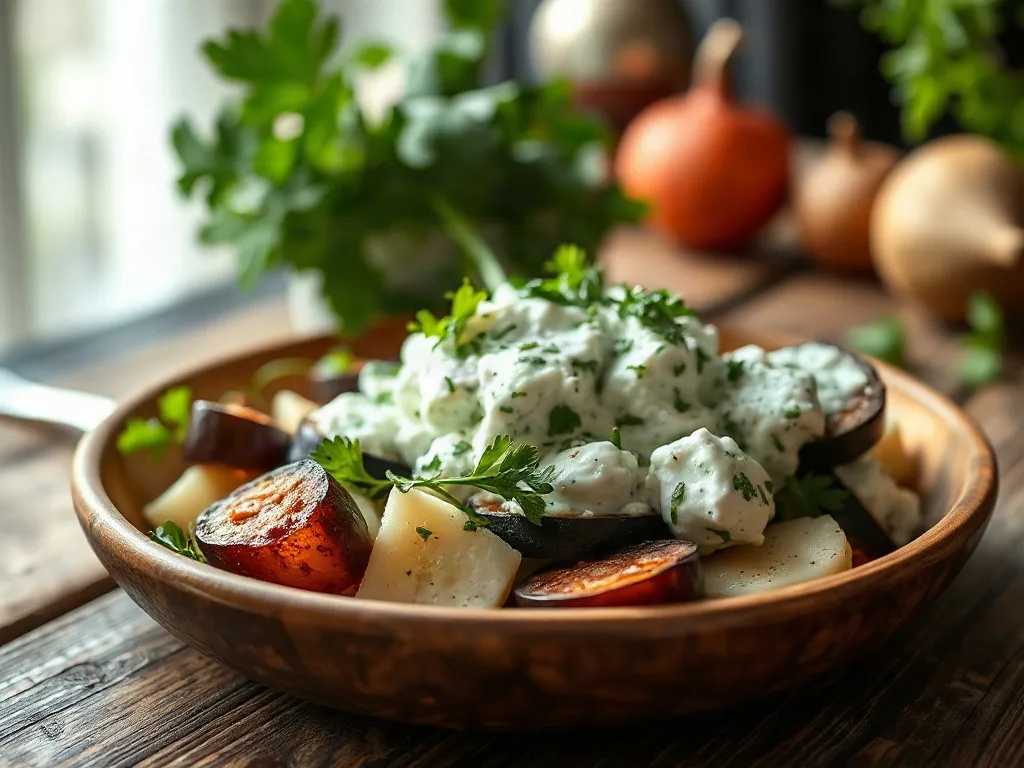 Yoğurtlu Patlıcan Salatası