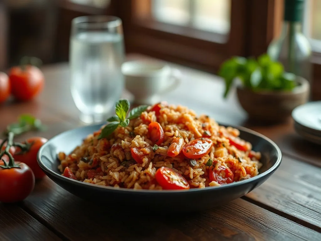 Domatesli Pilav