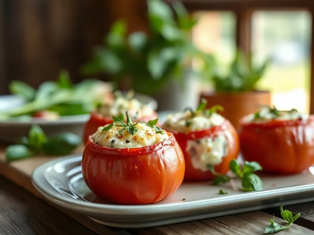 Peynirli Domates Dolması