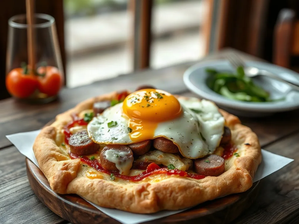 Sucuklu Yumurtalı Pide