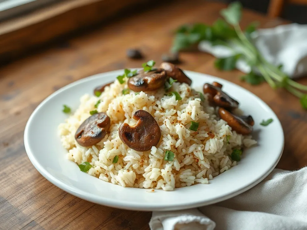 Mantarlı Pilav